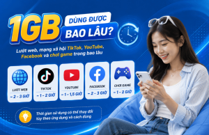 1gb dung duoc trong bao lau
