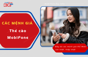 cac menh gia the cua mobifone