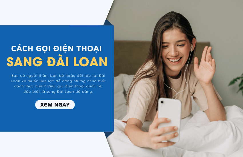 Mã vùng, gọi điện thoại từ Đài Loan về Việt Nam và ngược lại