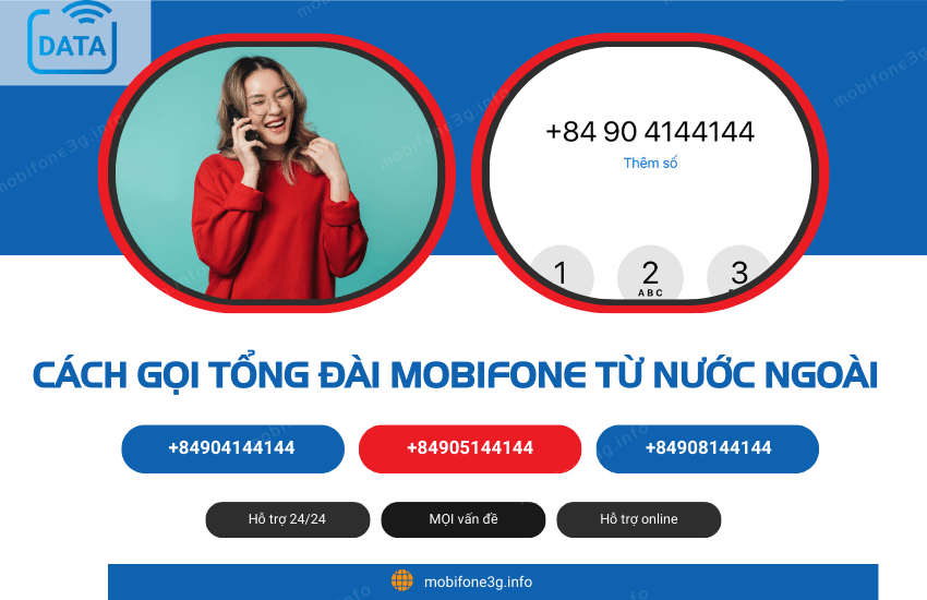 Cách gọi tổng đài MobiFone từ nước ngoài hỗ trợ 24/24