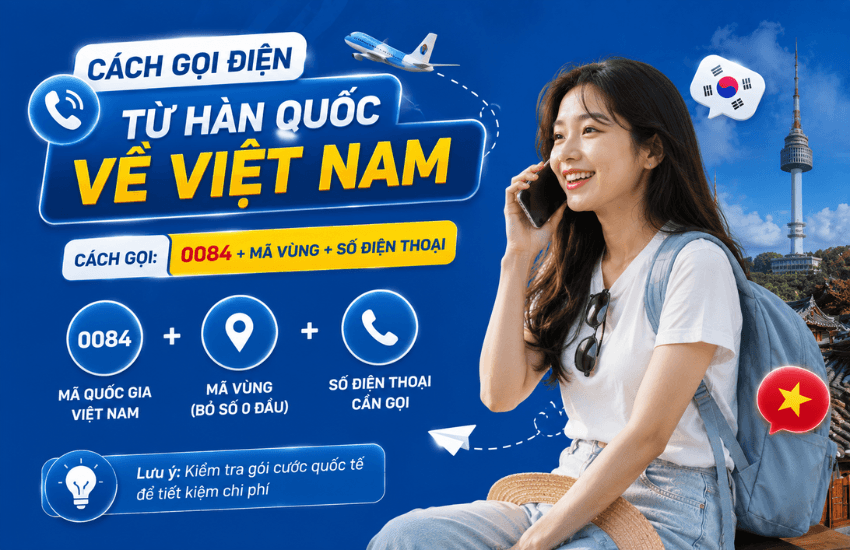 Cách gọi từ Hàn Quốc Về Việt Nam qua mạng LG, SKT và KT