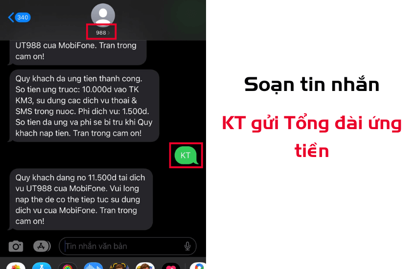 cach kiem tra so tien da ung mobifone