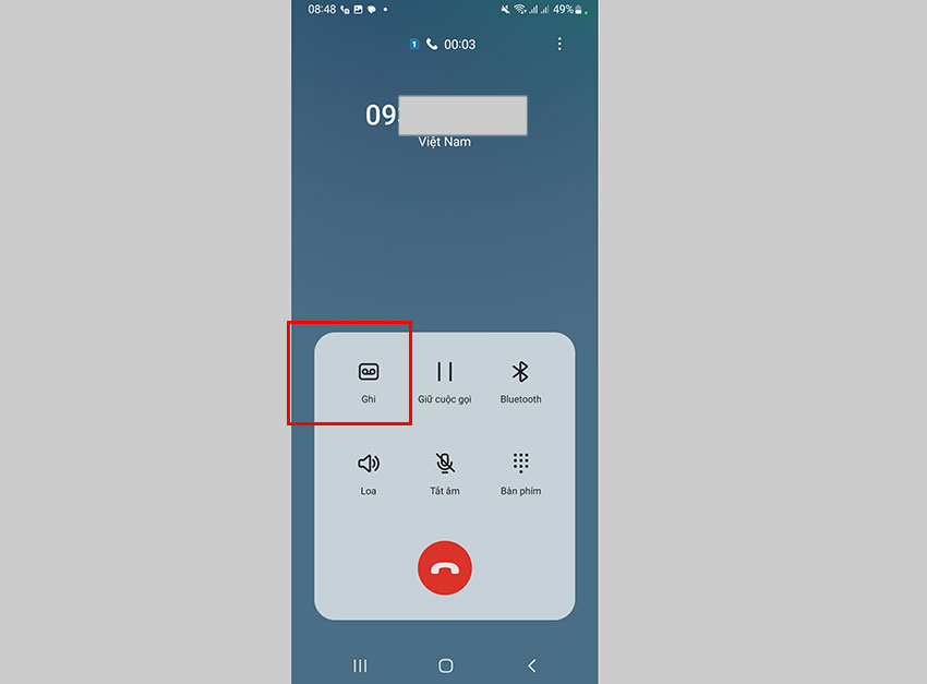 cach nghe lai cuoc goi chua ghi am mobifone