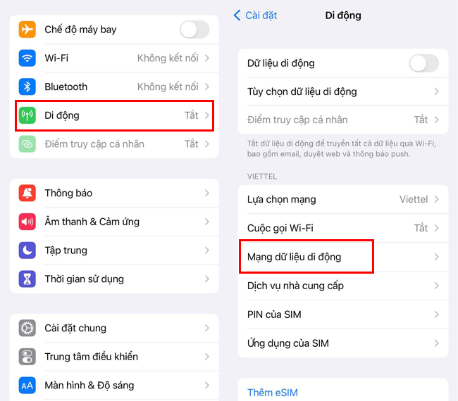 cai dat cau hinh apn mobifone