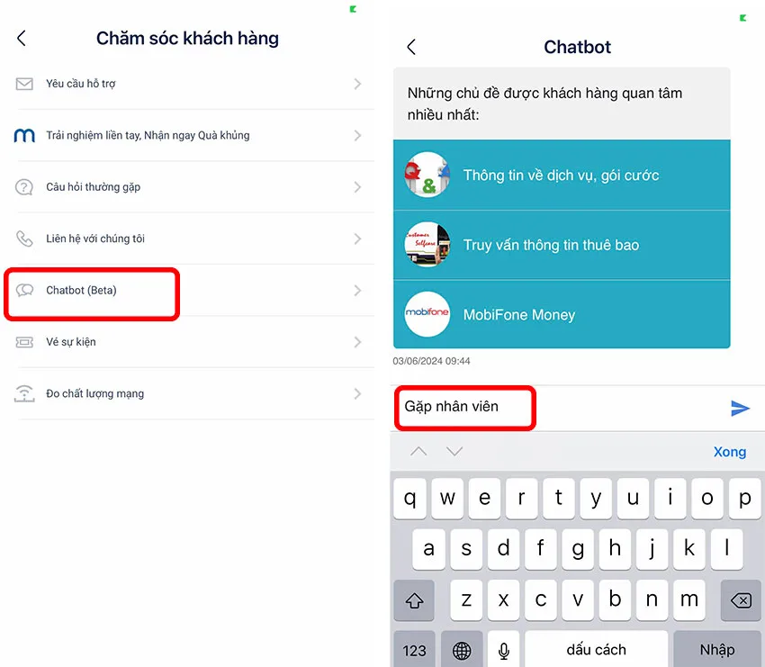 chat voi mobifone online