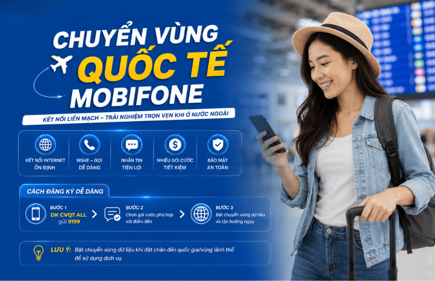 Đăng ký chuyển vùng quốc tế MobiFone nhanh chóng qua 4 cách
