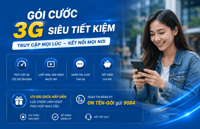 Các gói cước 3G MobiFone tháng năm 2026 giá rẻ nhất chỉ từ 10K