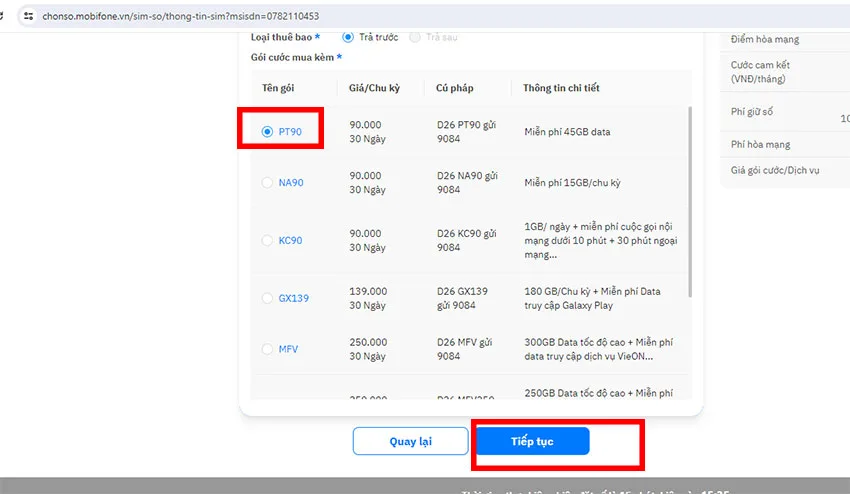 goi cuoc mobifone nghe goi mai mai