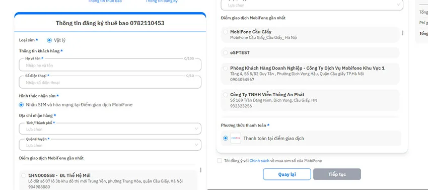 goi cuoc mobifone nghe goi mai mai
