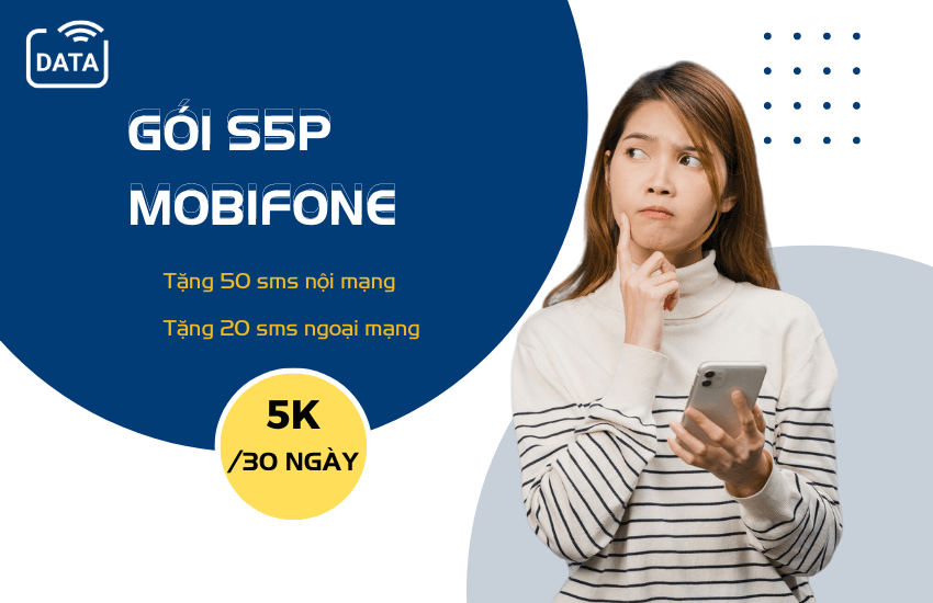 Cách đăng ký gói S5P MobiFone 5.000đ có 70 sms trong 30 ngày