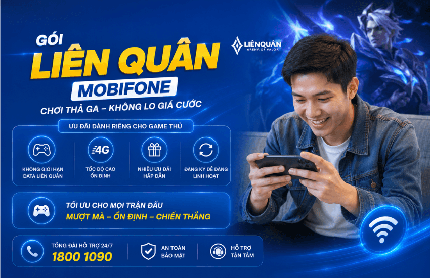 Đăng ký gói cước Liên Quân MobiFone ngày tháng chỉ 2K 20K