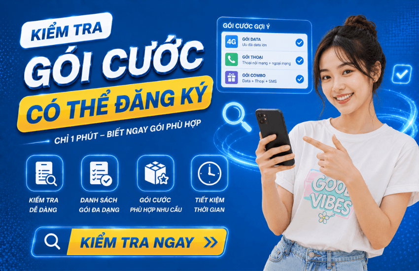 Tự mình tra cứu, kiểm tra gói cước MobiFone có thể đăng ký