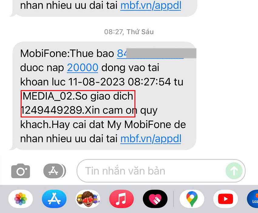 kiem tra ma giao dich nap tien dien thoai