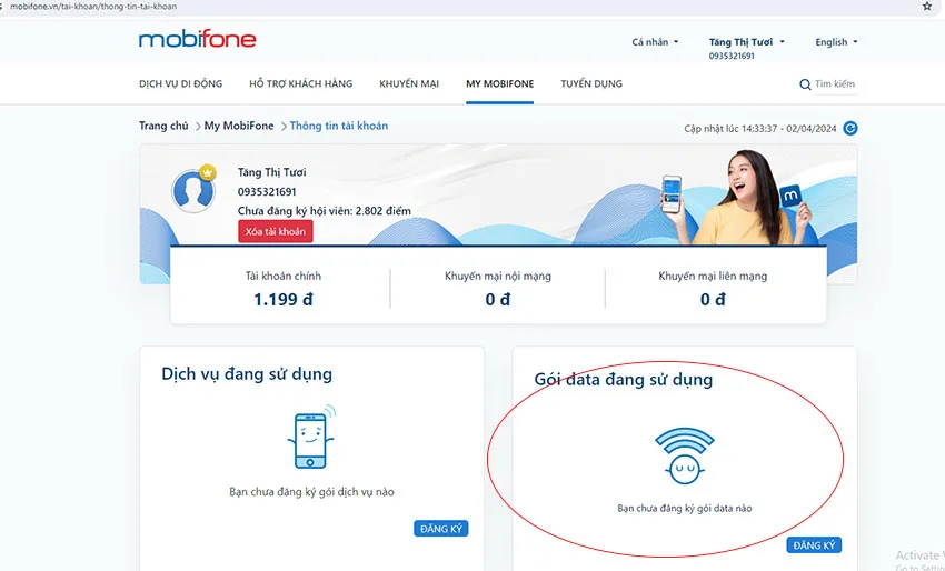 kiem tra thoi han goi cuoc mobifone
