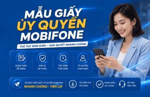 mau giay uy quyen sim mobifone