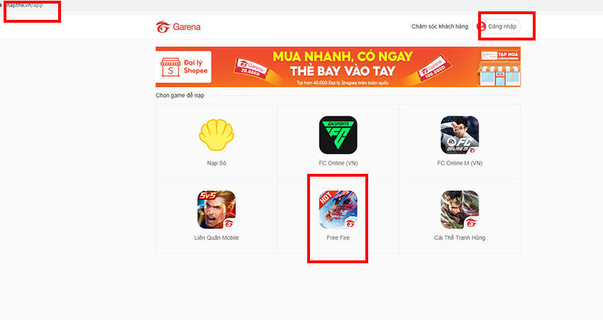 mua the garena bang sim mobifone