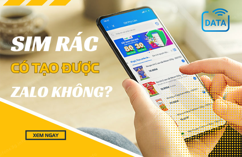 Sim rác có tạo được Zalo không? Cách mua/thuê sim tạo Zalo