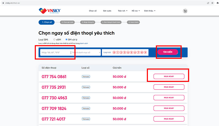 sim vnsky la gi?