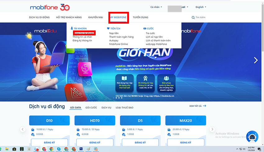 tra cuu diem ket noi dai lau mobifone