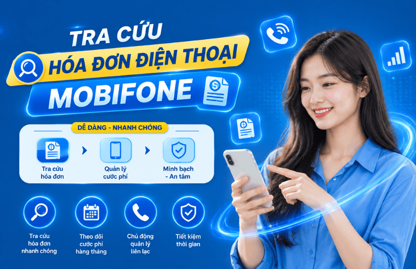 Cách tra cứu, lấy hóa đơn điện tử MobiFone trả sau miễn phí